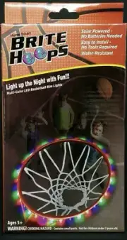 Brite Light Hoops Basketball shooting at rim at night New 8 patterns 3 colors
