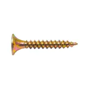 Zenith 6G x 25mm Needle Point Gold Passivated Chipboard Screws - 1000 Pack