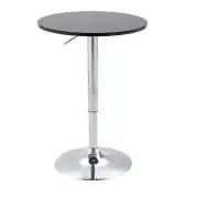 Adjustable Bar Table: Round Countertop, Metal Base, Home Bar, Dining & Kitchen C