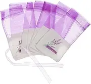 Ciieeo 30pcs Sachet Sachet Bags Empty for Lavender Organza Gauze Bags Lavender Flower Sachet Clear Storage Bag Drawstring Bags Jewelry Fresh Closet Small Package Purple 4X