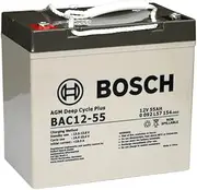 [Bosch] BAC12-55 12V 55AH VRLA AGM Rechargeable Deep Cycle Battery Grey