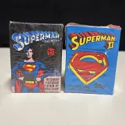 1978 Topps Superman And Superman 2 Complete Set With Stickers NM-M (1 Unopen Pk)