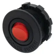 Hulk 4x4 Rocker Switch Red LED 12V to suit Flush & Surface Mount Housings 12V Only 16A - HU6619R