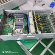 8GPU PCIe4.0 X16 bandwidth Server ASRock RACK GENOA2D24G-2L+ 2x AMD 9554 + 768GB
