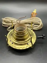 NWT Electric Converter Burner Fits Old Kerosene Oil Lamps w/ #2 Threads - NEW