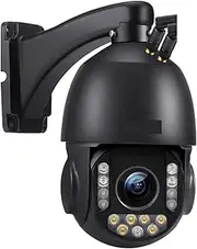 4K 8MP IP Security Camera Outdoor 4G Sim Card/WiFi 30X Zoom PTZ Human/Car Auto Tracking Auto Zoom Speed Dome Surveillance Camera(U/S,4K WiFi - 256G Card)