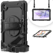 MCC Shockproof Samsung Galaxy Tab A7 Lite 8.7" Strap Case Cover T220 T225 [Black]