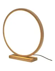 [Boutique Retailer] Bamboo Single Ring LED Lamp Light in Natural
