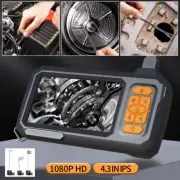 1080P Endoscope Camera 4.3" 2-15m Semi Rigid Cable Pipe Inspection Borescope LED