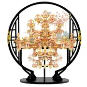 3d Metal Puzzles Peachblossom Eifand Model Building Kits Jigsaw Diy Set for Teens Brain Teaser Toys