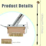 Crevice Weeding Tool Ergonomic Manual Weed Removal Brush Moss Puller Tool paIBF