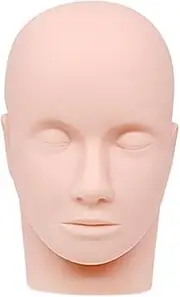 FashionCha Lash Mannequin Head Cosmetology Doll Makeup Practice Practice Head for Beginners