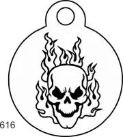 Pet Tag Personalized Pet ID tag for Dog and Cat ROUND Tag Unique cute TRIBAL PIN