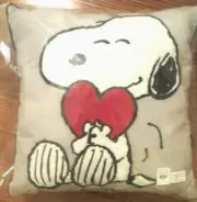Snoopy Disney Pottery Barn Pillow Peanuts Rainbow party school kid Dog gift