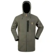Hunters Element Fleece Sentry Bush Coat Full Zip Forest Green #sen Fg