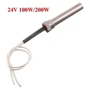 24V Cartridge Heater DN15 1/2" Thread Tubular Immersion Heating Element 100/200W