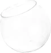 Didiseaon Tabletop Globe Fish Tank Durable Clear Fish Bowl Container for Ornamental Use Home Office Decor
