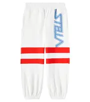 [Stella McCartney Kids] Stella McCartney Kids Logo cotton sweatpants Y 3 white