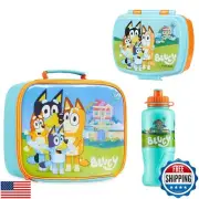 Bluey Lunch Box 3 Piece Set with Insulated Lunch Bag Snack Box BPA Free 430ml