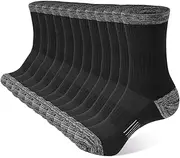 [BUDERMMY] Women's Cotton Socks 35-38 39-42 Sports Socks Hiking Socks for Women Socks Breathable Padded Men's Running Socks 6 Pairs