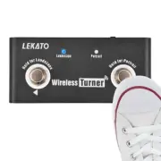 LEKATO Bluetooth Page Turner Pedal Music Software Flip Pages Android IOS System