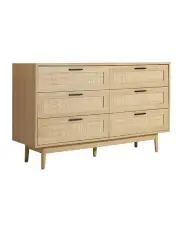 [Artiss] 6 Chest of Drawers in Brown