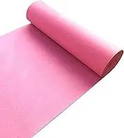 Aisle Runner Carpet, Pink Carpet Runners, 2mm Thickness Wedding Aisle Runners Polyester Runner Rug for Prom Party Event Outside Decoration, with 1 Piece Carpet Tape