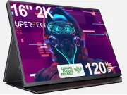 UPERFECT 2K 120Hz Portable Gaming Monitor 16" 2560x1600 QHD Portable Monitor