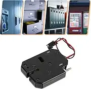 Electric Control Lock, DC 12V 2a Electromagnetic Electric Control Drawer Lockers Lock Carbon Steel Latch Solenoid Door Lock for Home Office Apartment Delivery Cabinet