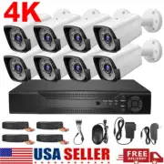 8 Camaras De Seguridad Para Casa Oficina 4K Home Security Camera System CCTV US