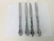 Set of 4 Oneida MICHELANGELO Stainless CHINA 18/10 Glossy Flatware DINNER KNIVES