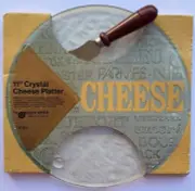Vintage Cheese Platter 11-Inch Crystal Glassware by Jeannette - Brand New in Box