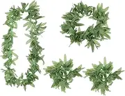GRIRIW Stage Costume Skirt Head Wreath Hawaiian Wreath Set for Beach Garden Jungle Themed Events Decor