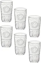 Bormioli Rocco 335944MTV121990 Romantic Cooler Glass, Set of 6, 16 oz, Clear