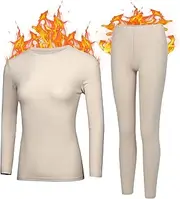 [Mr.Color] Thermal Underwear for Women Beige