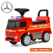 Babyjoy Kids Ride On Car Mercedes Benz Licensed Scooter Foot-to-Floor Sliding Car Fire Engine Truck Red