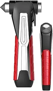 Car Safety Hammer, Window Hammer - 2 in 1 Car Window Hammer Tool | Easy to Use Portable Multipurpose Window Hammer with Ergonomic Handle for Car, Home, Family