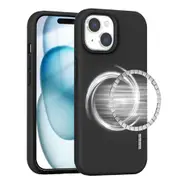 Tough On Strong Liquid Silicone Phone Case with Magsafe for iPhone 15 - Black