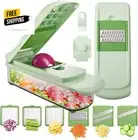 Chopper Vegetable Cutter, French Fry Cutter, Onion Chopper with Container, Veggi