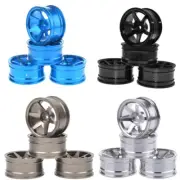 4Pack Universal 1/10 Aluminum Alloy RC Car Crawler Hex Hub Wheel Rims Parts C