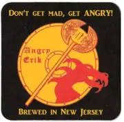 Angry Eric Brewing Beer Coaster Lafayette NJ