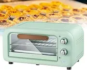 12L Countertop Small Oven, Household Multifunctional Baking Electric Oven, with 90-230 ℃ Adjustable Temperature and 60 Min Timer, for Bread, Bagels, Cookies, Pizza