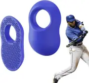 2 Pack Batter's Baseball Thumb Guard for Pro Batters, Hitter Training Blue