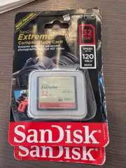 2 Pack SanDisk Extreme 32GB CompactFlash Card 120MB/s NEW