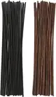nongcunren 25pcs Black and 25pcs Brown Rattan Reed Diffuser Sticks Replacemen...