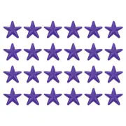 24 Pcs 5Star Patches Iron on Patches Purple Sew Embroidered 1.5IN