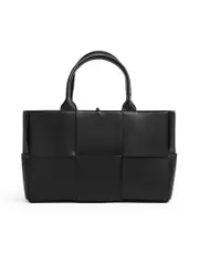 Bottega Veneta Arco Intrecciato Tote Bag in Black