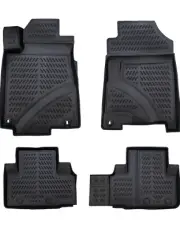 Floor Mats Liner For Honda CR-V 2012-2016 All Weather Molded 3D Black 4 Pcs