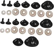 LIGHTAOTAO 30 Pcs DIY Plastic Animal Nose Kit with Washers for Stuffed Durable and Craft Accessories for Creative Projects and Repair Home and Education