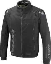 Ixon Pulsion waterproof Motorcycle Textile Jacket, black, Size L for Men